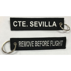 Llavero Remove Before Flight personalizable