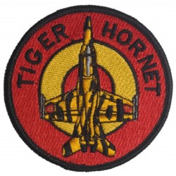 Parche F18 Tiger Hornet Tiger meet escudo bordado
