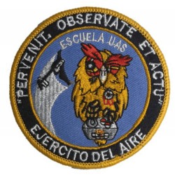 Parche Escuela UAS "Pervent, Observate et Actu". Escudo bordado.