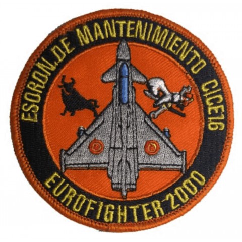 Escudo bordado Eurofighter 2000 Escuadrón de mantenimiento CICE16