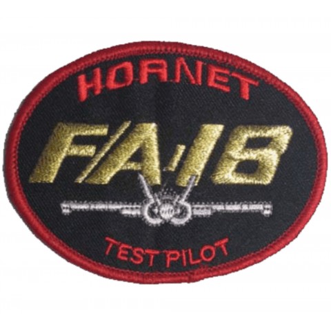 Escudo bordado F/A 18 Hornet Test Pilot