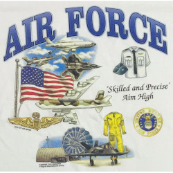 Camiseta Air Force USA "Skilled and Precise" Aim High