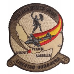 Parche Destacamento Orion "Libertad Duradera". Escudo bordado