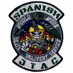 Parche JTAG Spanish World Wide Death Delivery Service escudo bordado