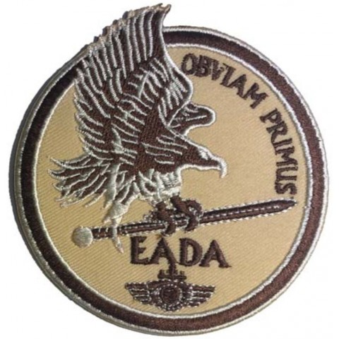 Escudo bordado "Obviam Primus" EADA Zaragoza arido