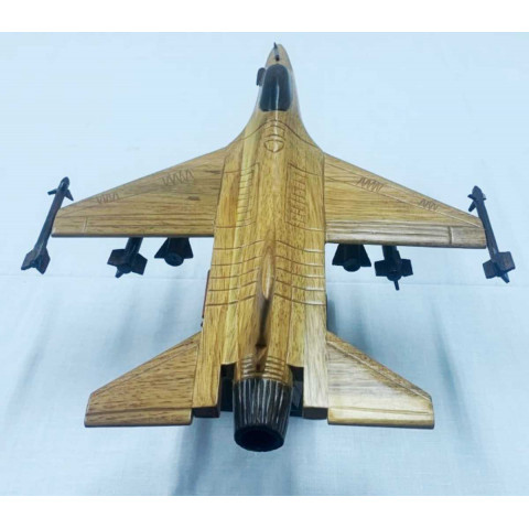 Maqueta Avión Caza miliar madera