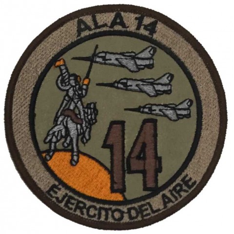 Escudo parche bordado Ala 14 árido Base Aérea de Albacete