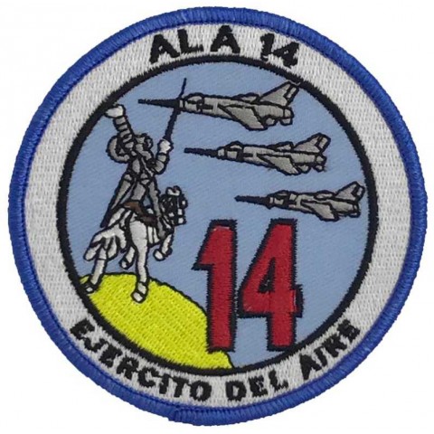 Escudo parche bordado Ala 14 color Base Aérea de Albacete