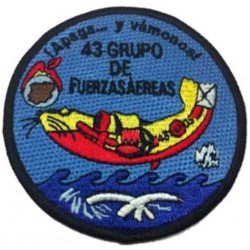 Parche  43 Grupo Canadair Apagafuegos azul. Escudo bordado