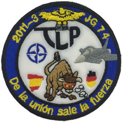 Escudo Bordado TLP Tactical Leadership Programme JG 74 "De la unión sale la fuerza"