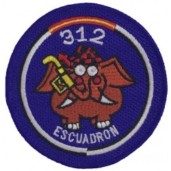 Parche Escuadrón 312 Transporte ALA 31. Escudo bordado