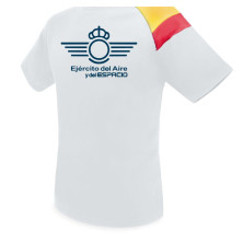 Camiseta Ejército del Aire y del Espacio España deporte blanca