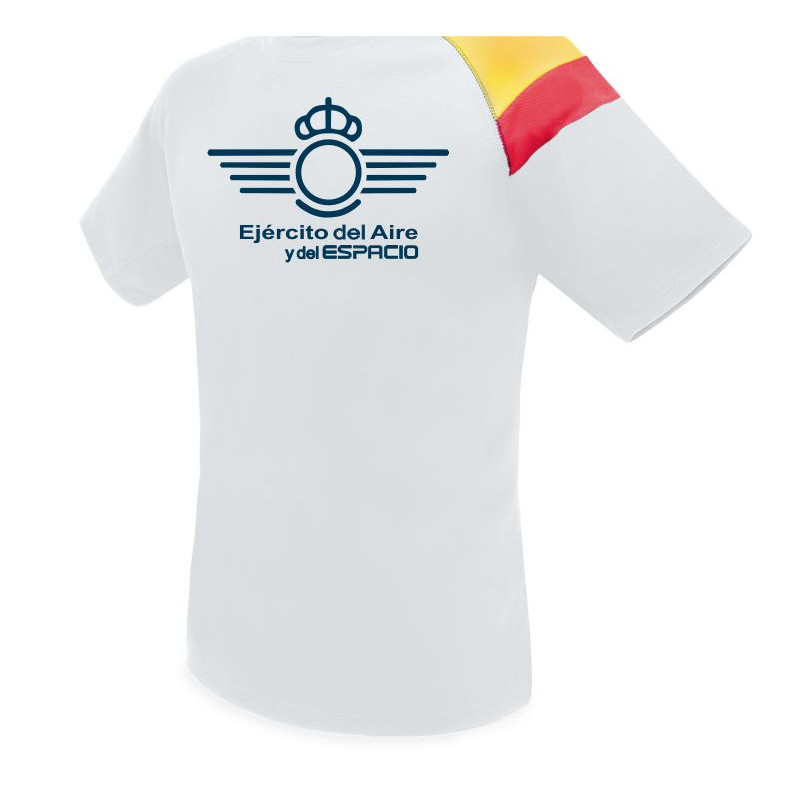 Camiseta Ejército del Aire y del Espacio España deporte blanca