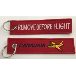 Llavero tela Canadair Remove Before Flight