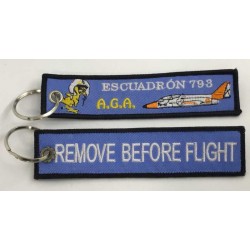 Llavero tela Escuadrón 793 Remove Before Flight