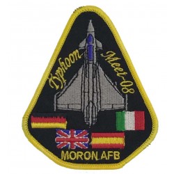 Parche TYPHOON MORON AFB Meet Eurofighter. Escudo bordado