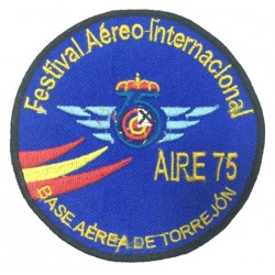 Parche 75 Aniversario Ejército del Aire. Torrejón de Ardoz. Escudo bordado