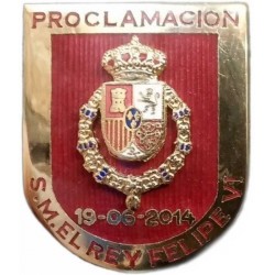 Distintivo participación proclamación S.M. Rey Felipe VI