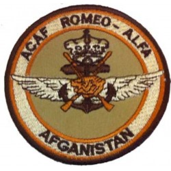 Parche ACAF Romeo-Alfa Afganistán. Escudo bordado