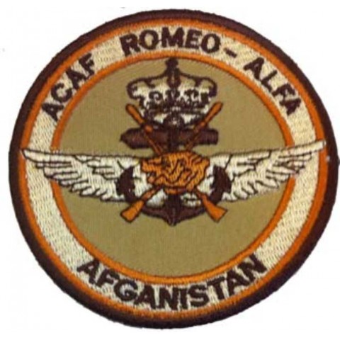 Escudo parche ACAF Romeo-Alfa Afganistán