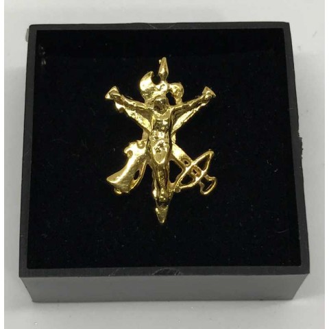 Pin Escudo Legión Española Cristo dorado
