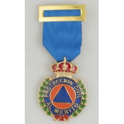 Medalla militar condecorativa Mérito Protección Civil oro