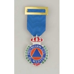 Medalla militar condecorativa Mérito Protección Civil plata