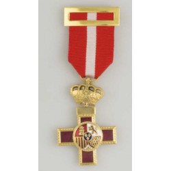 Medalla militar condecorativa al mérito Militar distintivo rojo