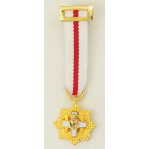 Medalla miniatura Gran Placa Mérito Militar distintivo blanco