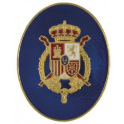 Distintivo Guardia Real fondo azul