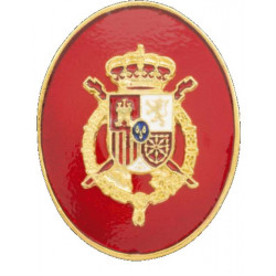 Distintivo Casa Real Felipe VI fondo rojo