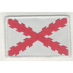 Parche Cruz de Borgoña escudo bordado 8,5x5.5cm