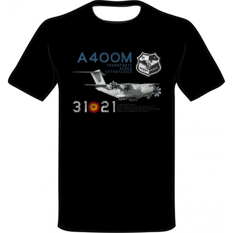Camiseta A400 M Transporte Aéreo Estratégico Ala 31 Ejército del Aire